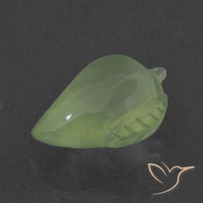 Prehnite Verde Pera Pallido naturale da 7.94 ct, Taglio a fantasia, Traslucido