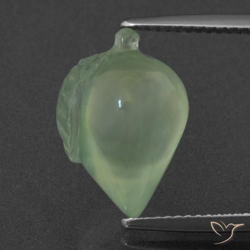 8.08ct Naturale Verde lime chiaro Prehnite, Taglio a fantasia, Traslucido