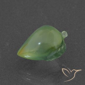 Prehnite Verde caldo naturale da 5.23 ct, Taglio a fantasia, Traslucido