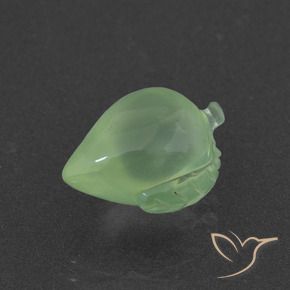 Prehnite Verde giallastro naturale da 5.14 ct, Taglio a fantasia, Traslucido