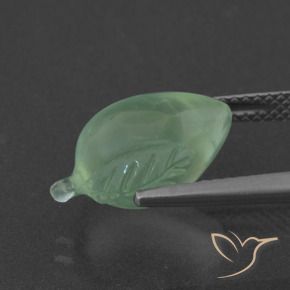 Prehnite Verde chiaro naturale da 6.25 ct, Taglio a fantasia, Traslucido