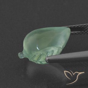 Prehnite Menta verde naturale da 5.58 ct, Taglio a fantasia, Traslucido