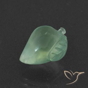 Prehnite Verde Menta Chiaro naturale da 6.16 ct, Taglio a fantasia, Traslucido