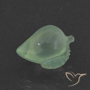 Prehnite Verde Pino Chiaro naturale da 6.44 ct, Taglio a fantasia, Traslucido