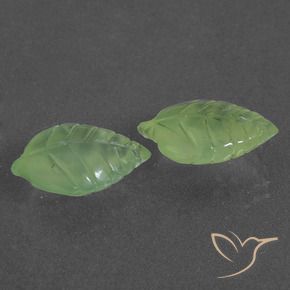 Gemme di Prehnite Verde lime naturale da 10.60 ct, Taglio a fantasia, Traslucido