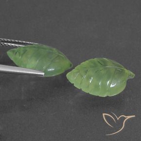 Gemme di Prehnite Verde lime naturale da 10.60 ct, Taglio a fantasia, Traslucido