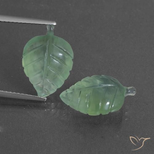 10.12ctw Naturale Verde chiaro Prehnite, Taglio a fantasia, Traslucido