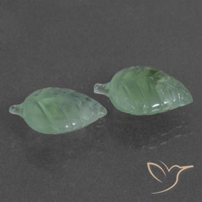 Gemme di Prehnite Verde chiaro naturale da 10.12 ct, Taglio a fantasia, Traslucido