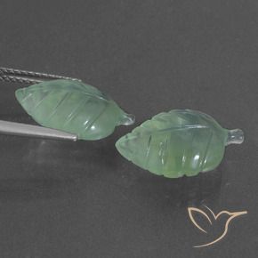 Gemme di Prehnite Verde chiaro naturale da 10.12 ct, Taglio a fantasia, Traslucido