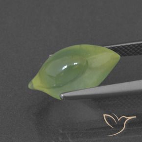 Prehnite Verde lime naturale da 7.16 ct, Taglio a fantasia, Traslucido