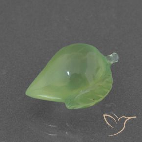 Prehnite Verde Pera Pallido naturale da 6.62 ct, Taglio a fantasia, Traslucido