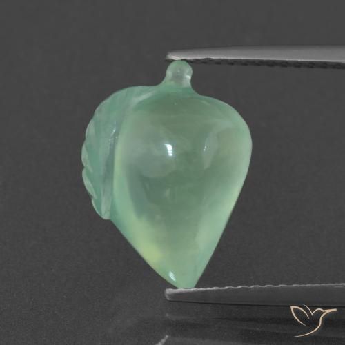 7.48ct Naturale Menta chiara Prehnite, Taglio a fantasia, Traslucido