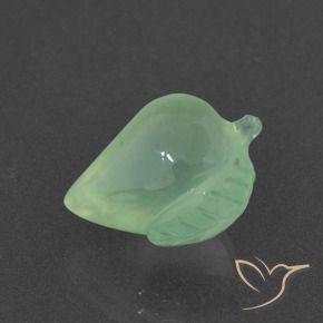Prehnite Menta chiara naturale da 7.48 ct, Taglio a fantasia, Traslucido