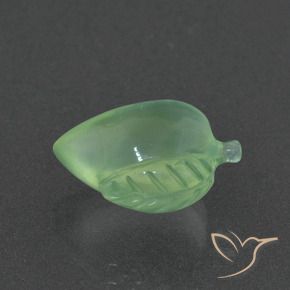 Prehnite Verde giallastro naturale da 5.59 ct, Taglio a fantasia, Traslucido