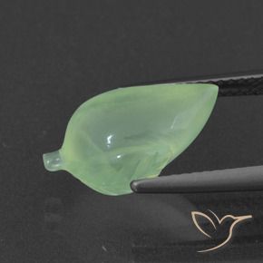 Prehnite Verde medio naturale da 5.55 ct, Taglio a fantasia, Traslucido