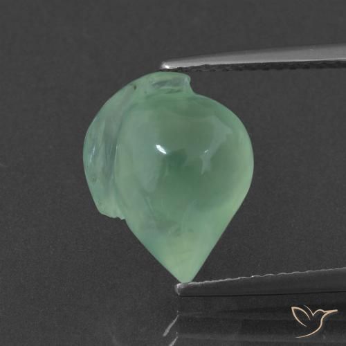 6.68ct Naturale Verde chiaro Prehnite, Taglio a fantasia, Traslucido