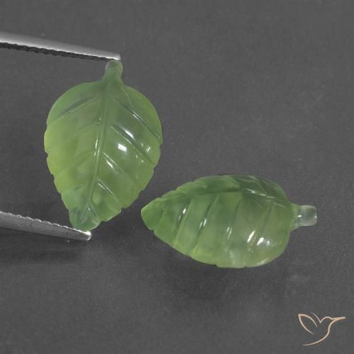11.80ctw Naturale Verde giallastro Prehnite, Taglio a fantasia, Traslucido