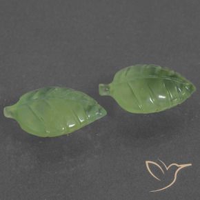Gemme di Prehnite Verde giallastro naturale da 11.80 ct, Taglio a fantasia, Traslucido