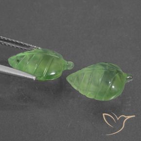 Gemme di Prehnite Verde lime naturale da 7.42 ct, Taglio a fantasia, Traslucido
