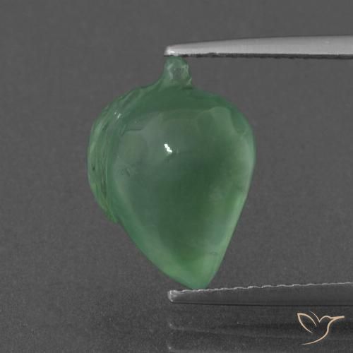 6.76ct Naturale Verde freddo Prehnite, Taglio a fantasia, Traslucido