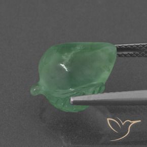 Prehnite Verde freddo naturale da 6.76 ct, Taglio a fantasia, Traslucido