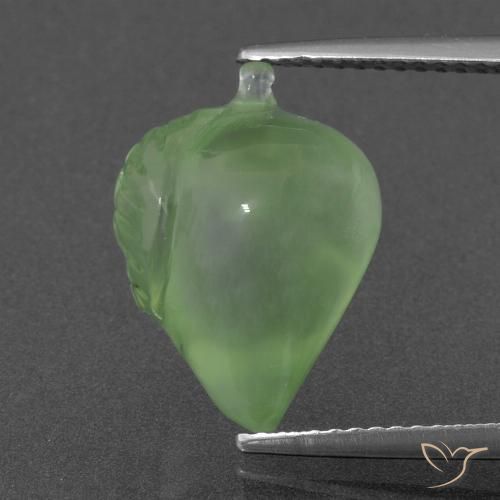 8.26ct Naturale Verde medio Prehnite, Taglio a fantasia, Traslucido