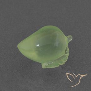 Prehnite Giallo verde naturale da 5.90 ct, Taglio a fantasia, Traslucido