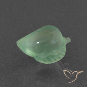Prehnite Verde Pino Chiaro naturale da 5.57 ct, Taglio a fantasia, Traslucido