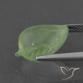 Prehnite Verde lime chiaro naturale da 7.98 ct, Taglio a fantasia, Traslucido