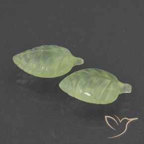Gemme di Prehnite Verde lime naturale da 10.57 ct, Taglio a fantasia, Traslucido
