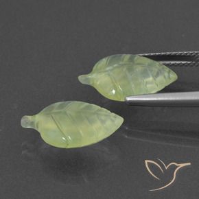 Gemme di Prehnite Verde lime naturale da 10.57 ct, Taglio a fantasia, Traslucido