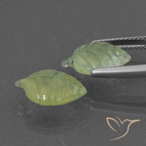 Gemme di Prehnite Verde lime naturale da 8.52 ct, Taglio a fantasia, Traslucido