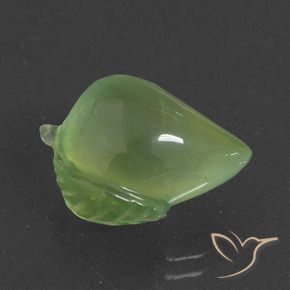 Prehnite Verde lime naturale da 11.59 ct, Taglio a fantasia, Traslucido