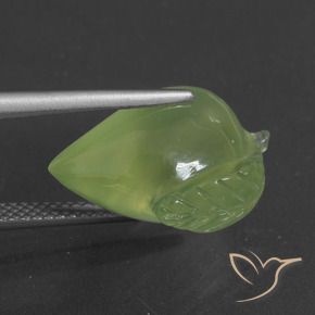 Prehnite Verde lime naturale da 11.59 ct, Taglio a fantasia, Traslucido