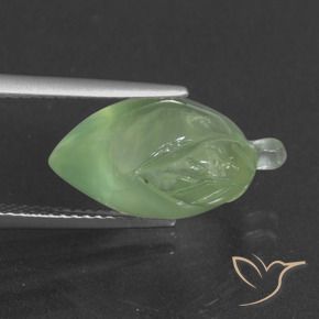 Prehnite Giallo verde naturale da 9.92 ct, Taglio a fantasia, Traslucido