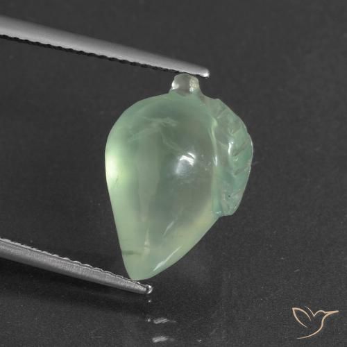 8.80ct Naturale Giallo chiaro Verde Prehnite, Taglio a fantasia, Traslucido