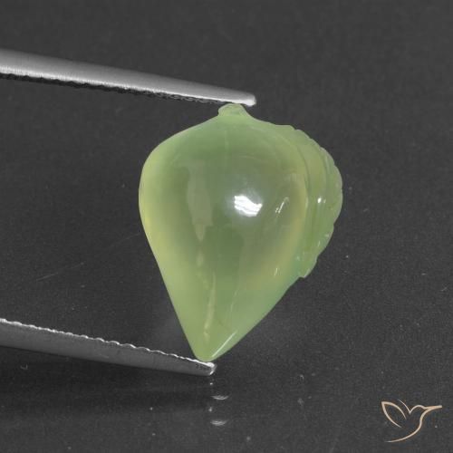 9.14ct Naturale Verde lime Prehnite, Taglio a fantasia, Traslucido