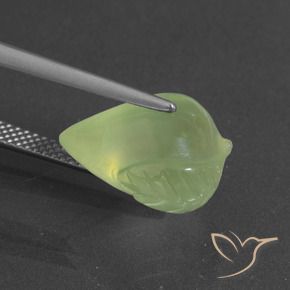 Prehnite Verde lime naturale da 9.14 ct, Taglio a fantasia, Traslucido
