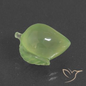 Prehnite Verde giallastro naturale da 11.75 ct, Taglio a fantasia, Traslucido