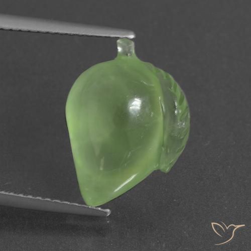 8.73ct Naturale Verde medio Prehnite, Taglio a fantasia, Traslucido