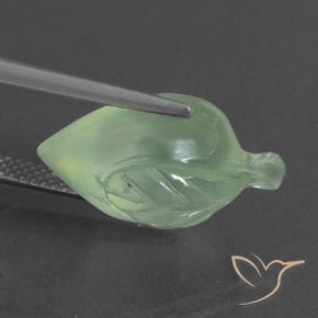 Prehnite Giallo chiaro Verde naturale da 10.77 ct, Taglio a fantasia, Traslucido