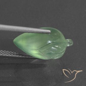 Prehnite Verde caldo naturale da 8.48 ct, Taglio a fantasia, Traslucido