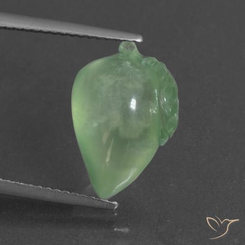 8.31ct Naturale Verde medio Prehnite, Taglio a fantasia, Traslucido