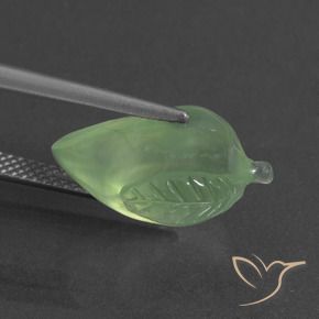 Prehnite Pera Verde naturale da 8.55 ct, Taglio a fantasia, Traslucido