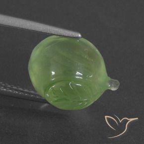 Prehnite Verde lime naturale da 9.55 ct, Taglio a fantasia, Traslucido