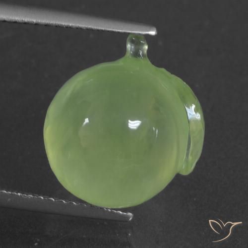 12.12ct Naturale Verde lime Prehnite, Taglio a fantasia, Traslucido