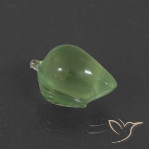 Prehnite Pera Verde naturale da 11.27 ct, Taglio a fantasia, Traslucido