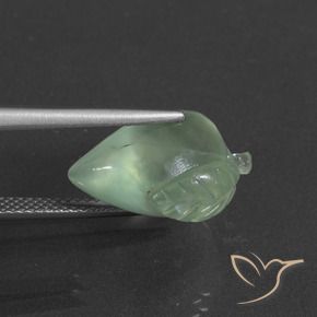 Prehnite Verde Pera Chiaro naturale da 9.98 ct, Taglio a fantasia, Traslucido