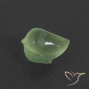 Prehnite Pera Verde naturale da 7.74 ct, Taglio a fantasia, Traslucido