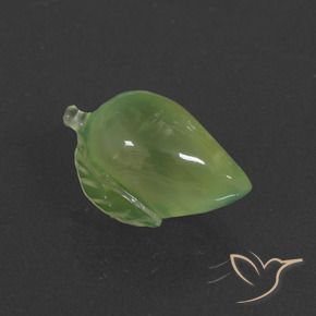 Prehnite Verde lime naturale da 12.43 ct, Taglio a fantasia, Traslucido